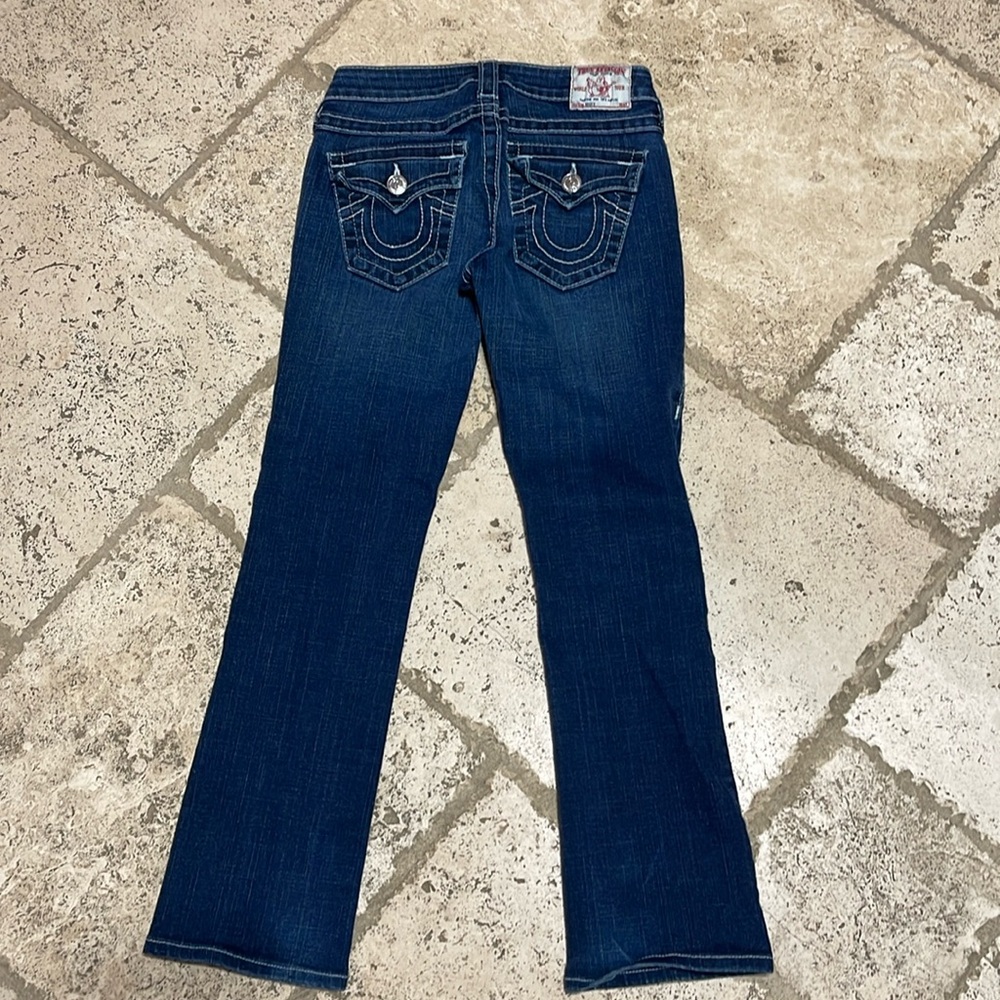 True Religion Women’s Becky Skinny Dark Washed Jeans Size 24